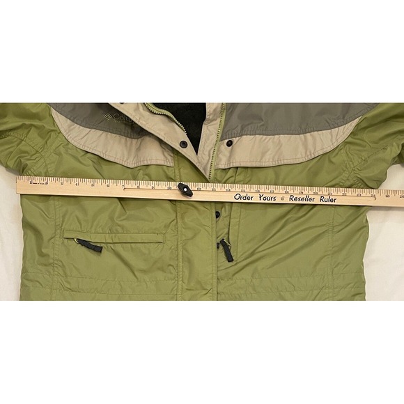 Columbia Jacket‎ Women Large Interchange Core Full Zip Green Gray Ski - Picture 6 of 10